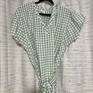 PEHR green gingham dress